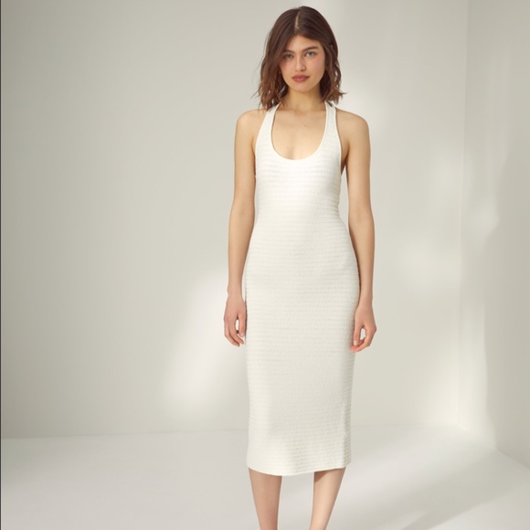 Wilfred Phair knit halter midi dress in BLACK - Picture 10 of 13